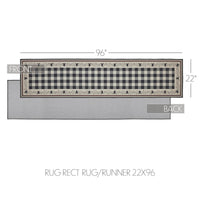 Pip Vinestar Polyester Rug/Runner Rect 22x96 - The Fox Decor