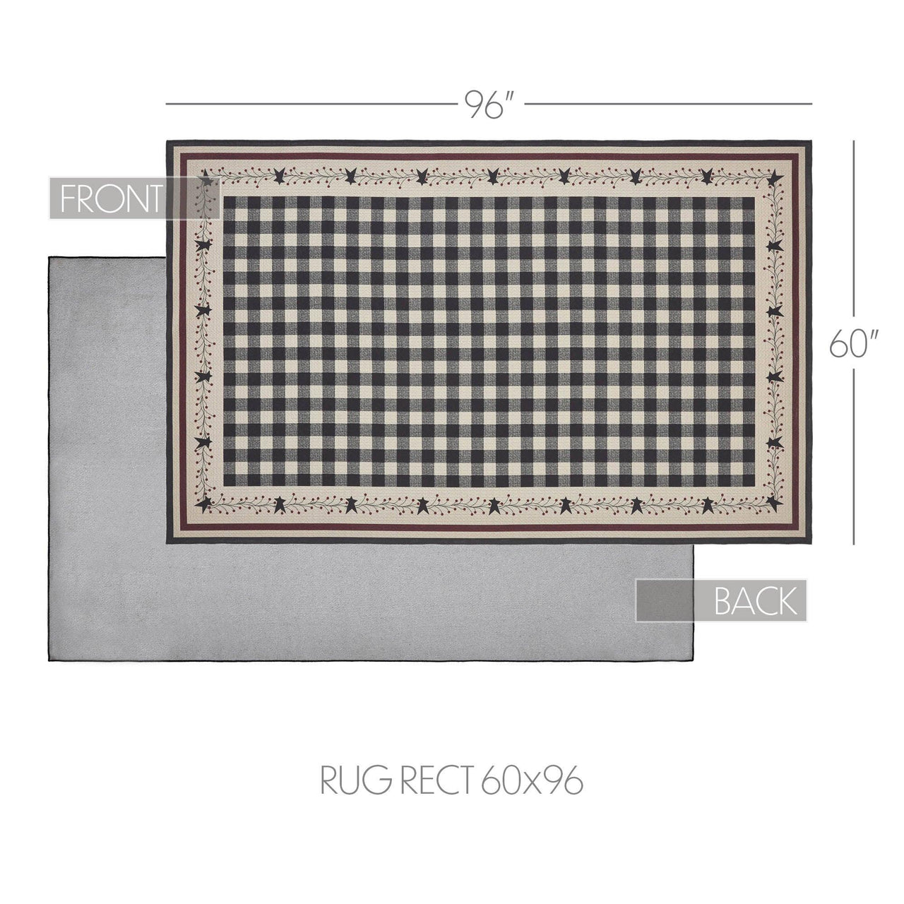 Pip Vinestar Polyester Rug Rect 60x96 - The Fox Decor