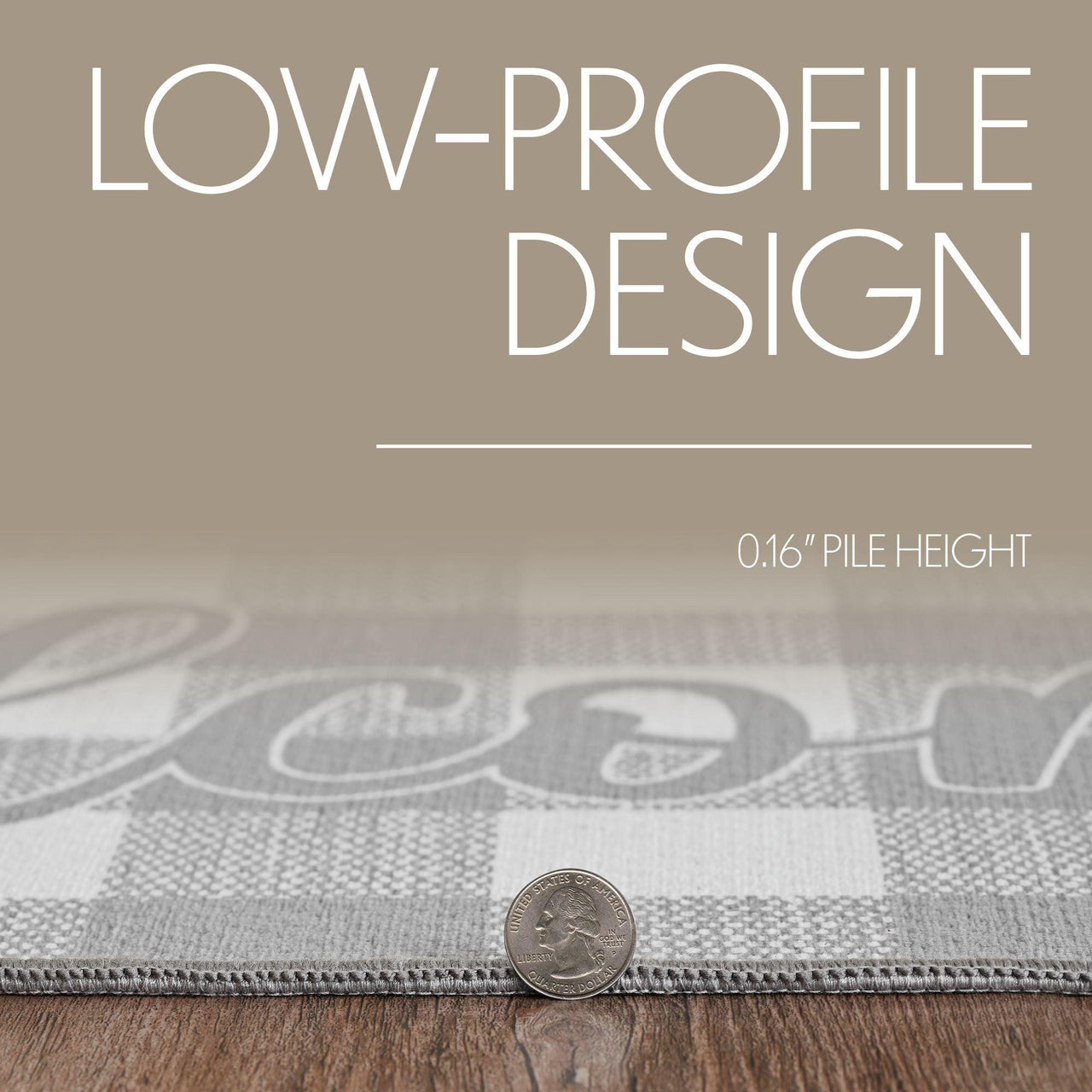 Annie Buffalo Check Grey Welcome Polyester Rug Rect 24x36 - The Fox Decor