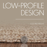 Natural Jute Rug Oval w/ Pad 17x48 - The Fox Decor