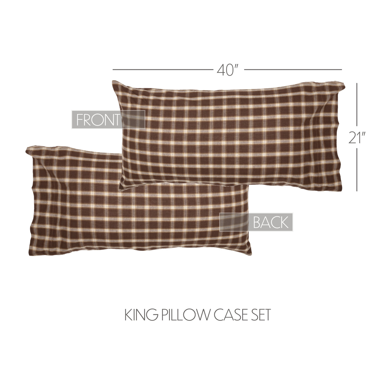 Rory King Pillow Case Set of 2 21x40 VHC Brands