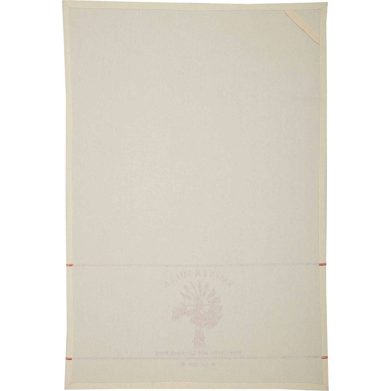 Sawyer Mill Red Windmill Muslin Unbleached Natural Tea Towel 19x28 VHC Brands