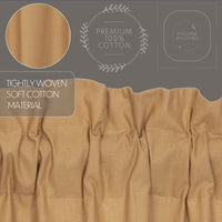 Thumbnail for Simple Life Flax Khaki Prairie Long Panel Curtain Set of 2 84x36x18 VHC Brands