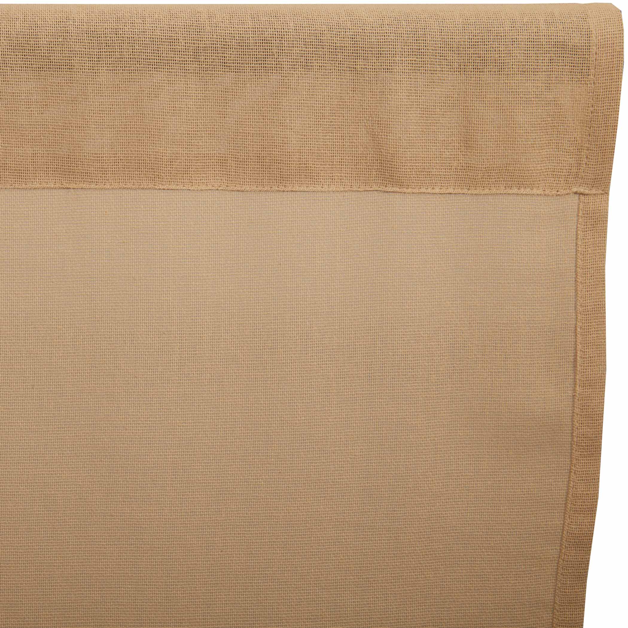 Tobacco Cloth Khaki Prairie Long Panel Curtain Fringed Set of 2 84x36x18 VHC Brands