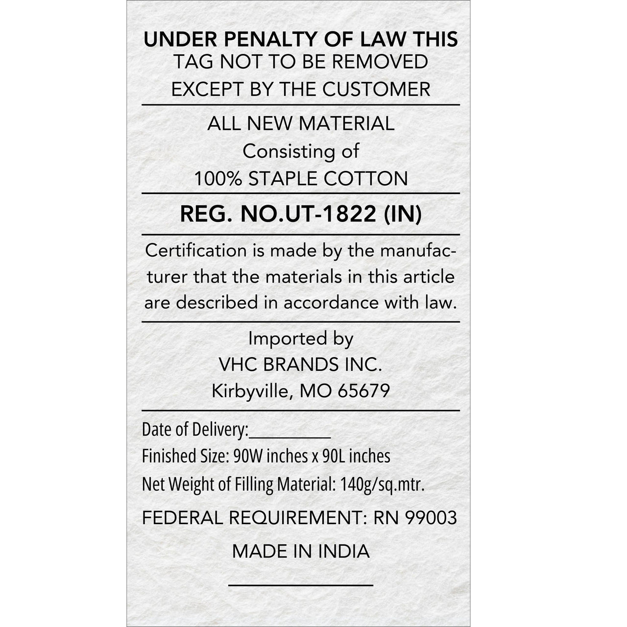 Sawyer Mill Charcoal Queen Quilt Set; 1-Quilt 90Wx90L w/2 Shams 21x27 VHC Brands