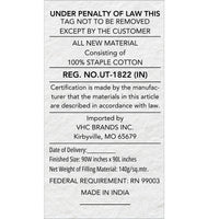 Sawyer Mill Charcoal Queen Quilt Set; 1-Quilt 90Wx90L w/2 Shams 21x27 VHC Brands