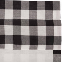 Thumbnail for Annie Buffalo Black Check Ruffled Valance Curtain 16x72 VHC Brands