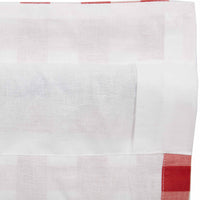 Annie Buffalo Red Check Ruffled Valance Curtain 16x60 VHC Brands
