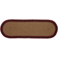 Cumberland Stenciled Moose Jute Runner Oval 8x24 VHC Brands