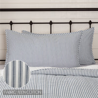 Sawyer Mill Blue Ticking Stripe King Sham 21x37 VHC Brands
