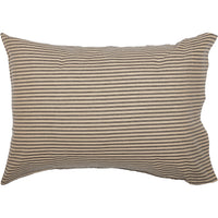 Sawyer Mill Charcoal Ticking Stripe Standard Pillow Case Set of 2 21x30 VHC Brands
