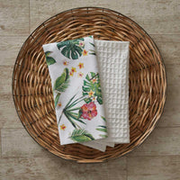 Waffle Weave Towel Bleached White Set of 2 Park Designs - The Fox Decor