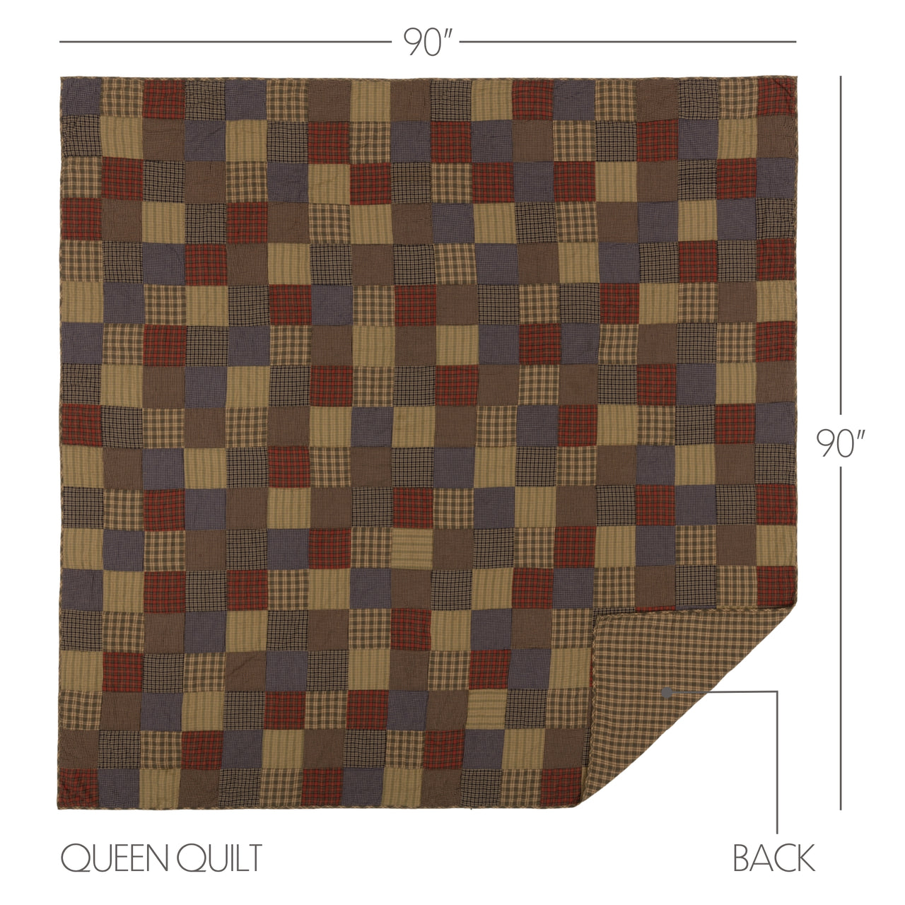 Cedar Ridge Queen Quilt 90Wx90L VHC Brands