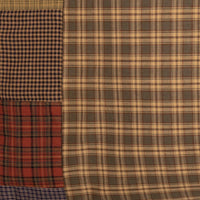 Cedar Ridge Standard Pillow Case with Block Border Set of 2 21x30 VHC Brands