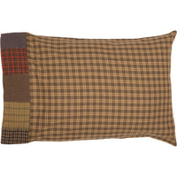 Cedar Ridge Standard Pillow Case with Block Border Set of 2 21x30 VHC Brands