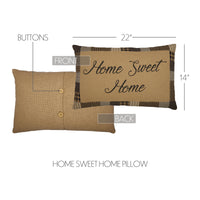 Thumbnail for Farmhouse Star Home Sweet Home Pillow 14x22