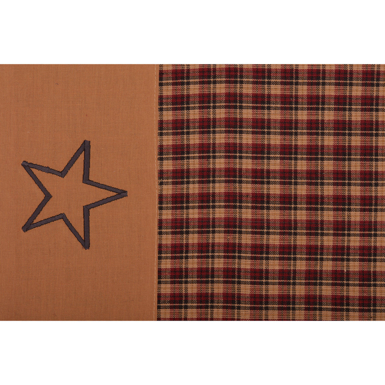 Patriotic Patch King Pillow Case Set of 2 21x40 VHC Brands