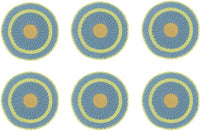 Flora Round Crochet Accent Mat 8