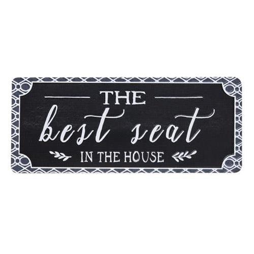 Best Seat in the House Metal Sign - The Fox Decor