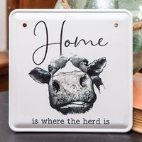 Home is Where the Herd Is Metal Sign - The Fox Decor
