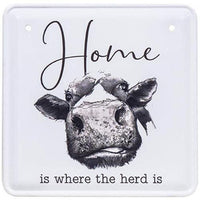 Home is Where the Herd Is Metal Sign - The Fox Decor