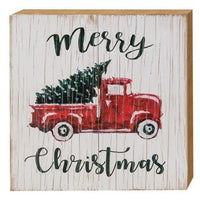 Merry Christmas Vintage Truck Sign - The Fox Decor