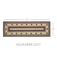 Colonial Star Jute Braided Rug/Runner Rect with Rug Pad 22