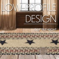 Colonial Star Jute Braided Rug/Runner Rect with Rug Pad 22