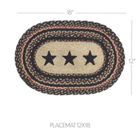 Colonial Star Jute Braided Oval Placemat 12