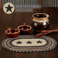 Colonial Star Jute Braided Oval Placemat 12