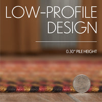 Ginger Spice Jute Braided Rug Oval with Rug Pad 5'x8' VHC Brands