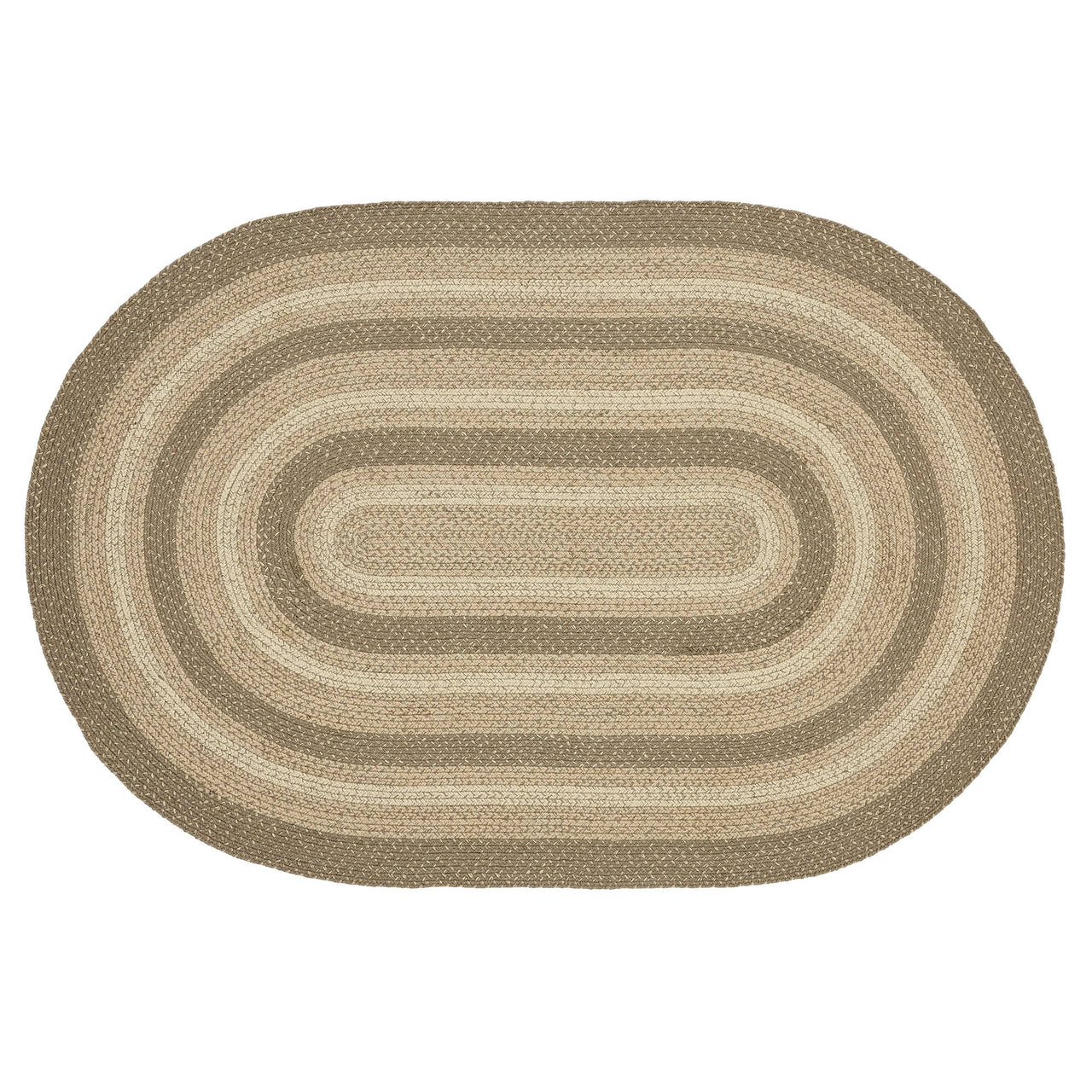 Cobblestone Jute Rug Oval w/ Pad 48x72 - The Fox Decor