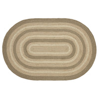 Thumbnail for Cobblestone Jute Rug Oval w/ Pad 48x72 - The Fox Decor