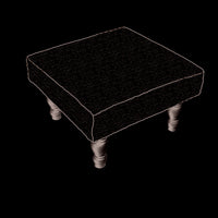 Pinecone Noir Hooked Stool - Park Designs