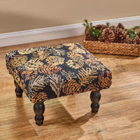 Pinecone Noir Hooked Stool - Park Designs
