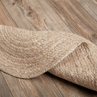 Natural Jute Braided Rug Oval 20