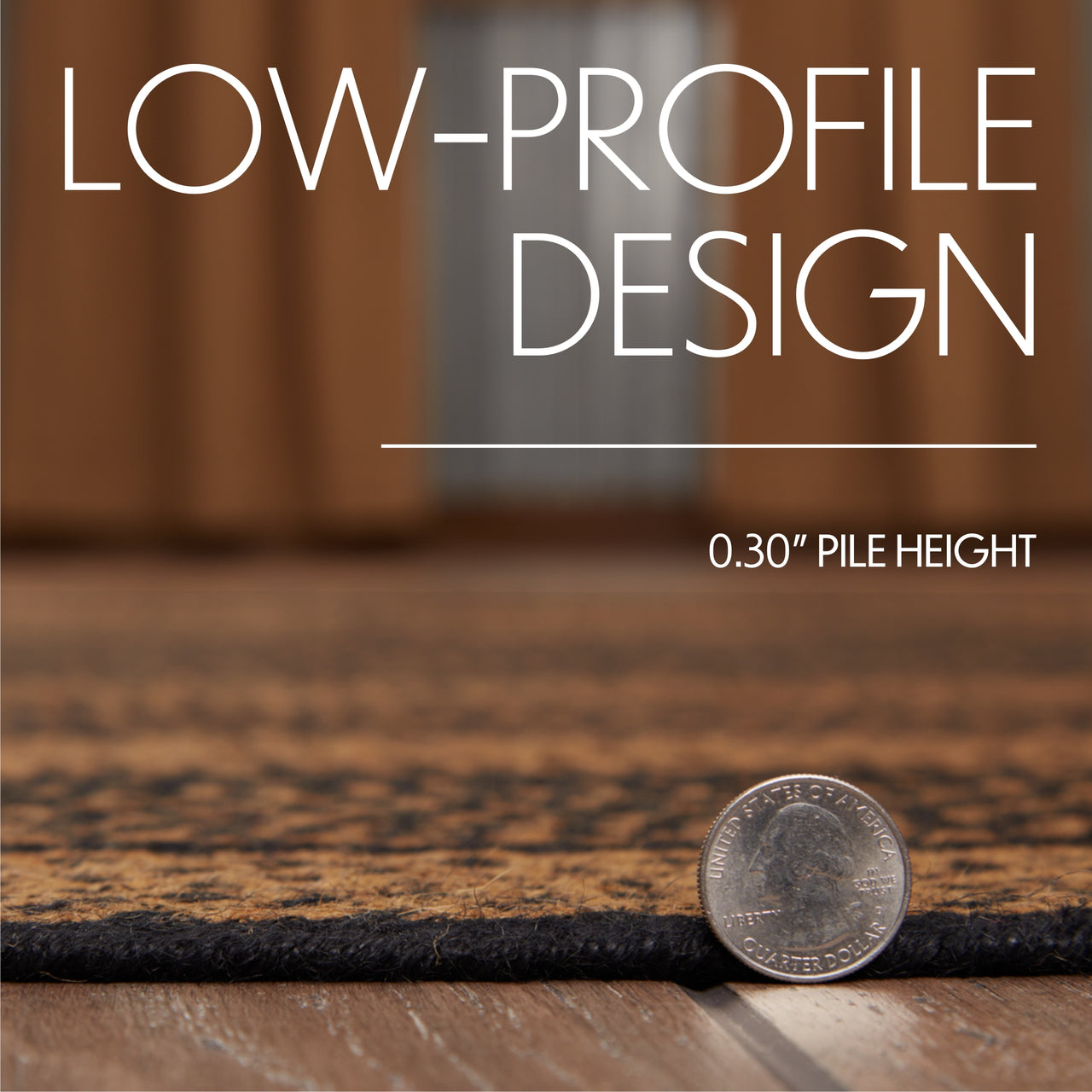 Farmhouse Jute Braided Rug Rect 5'x8' with Rug Pad VHC Brands