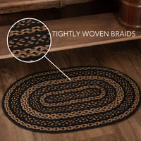 Farmhouse Jute Braided Rug Oval 20