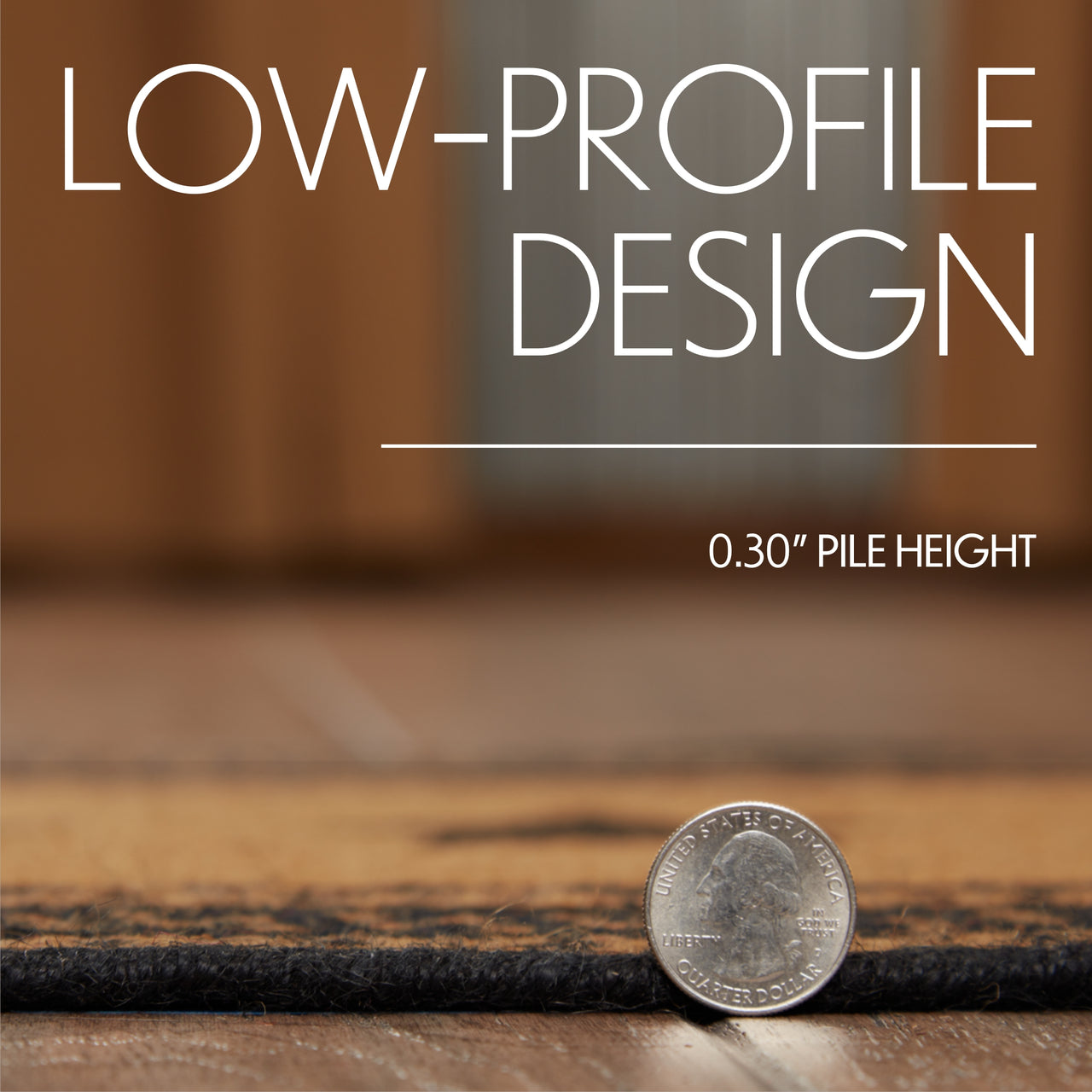 Farmhouse Jute Braided Rug Oval Stencil Stars 27"x48" with Rug Pad VHC Brands