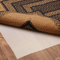 Farmhouse Jute Braided Rug Rect Stencil Stars 3'x5' with Rug Pad VHC Brands