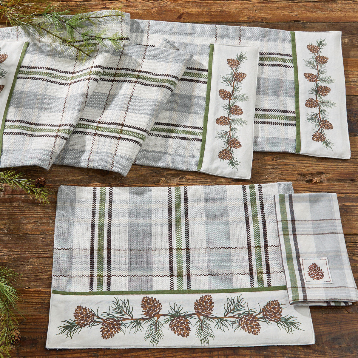 Ponderosa Pine Table Runner 54" L Set of 2 - Park Designs