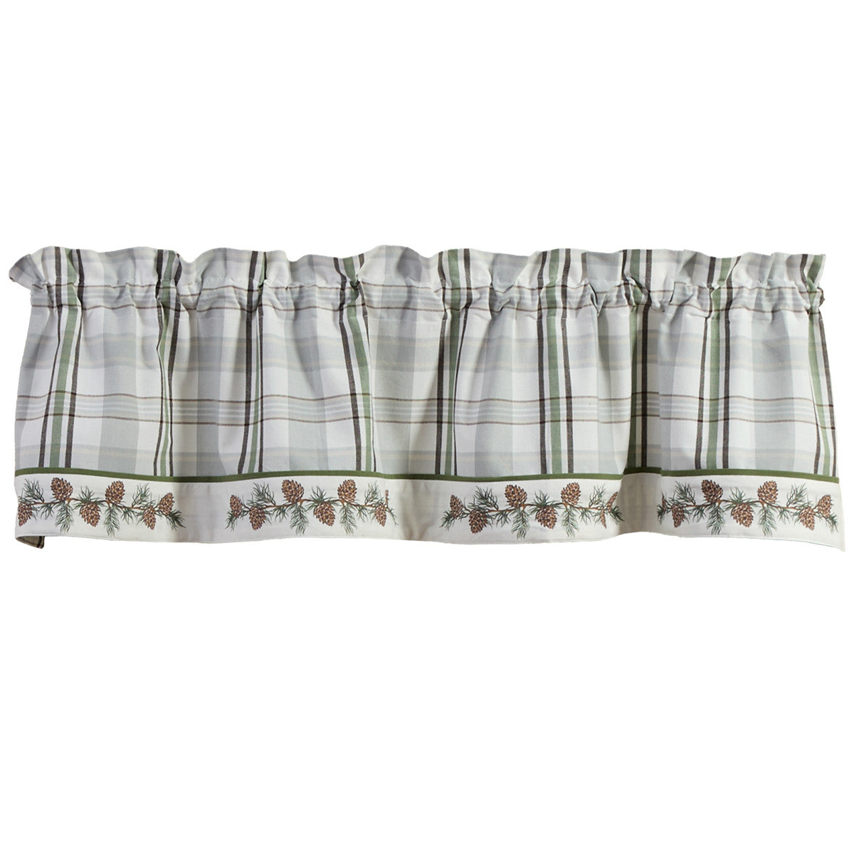 Ponderosa Pine Bordered Valance 14" L Set of 2 - Park Designs - The Fox Decor