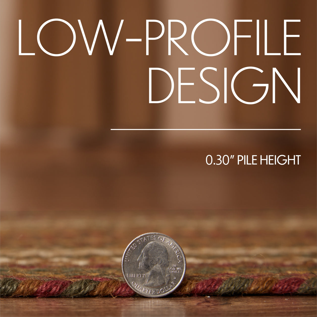 Tea Cabin Jute Braided Rug Rect 5'x8' with Rug Pad VHC Brands