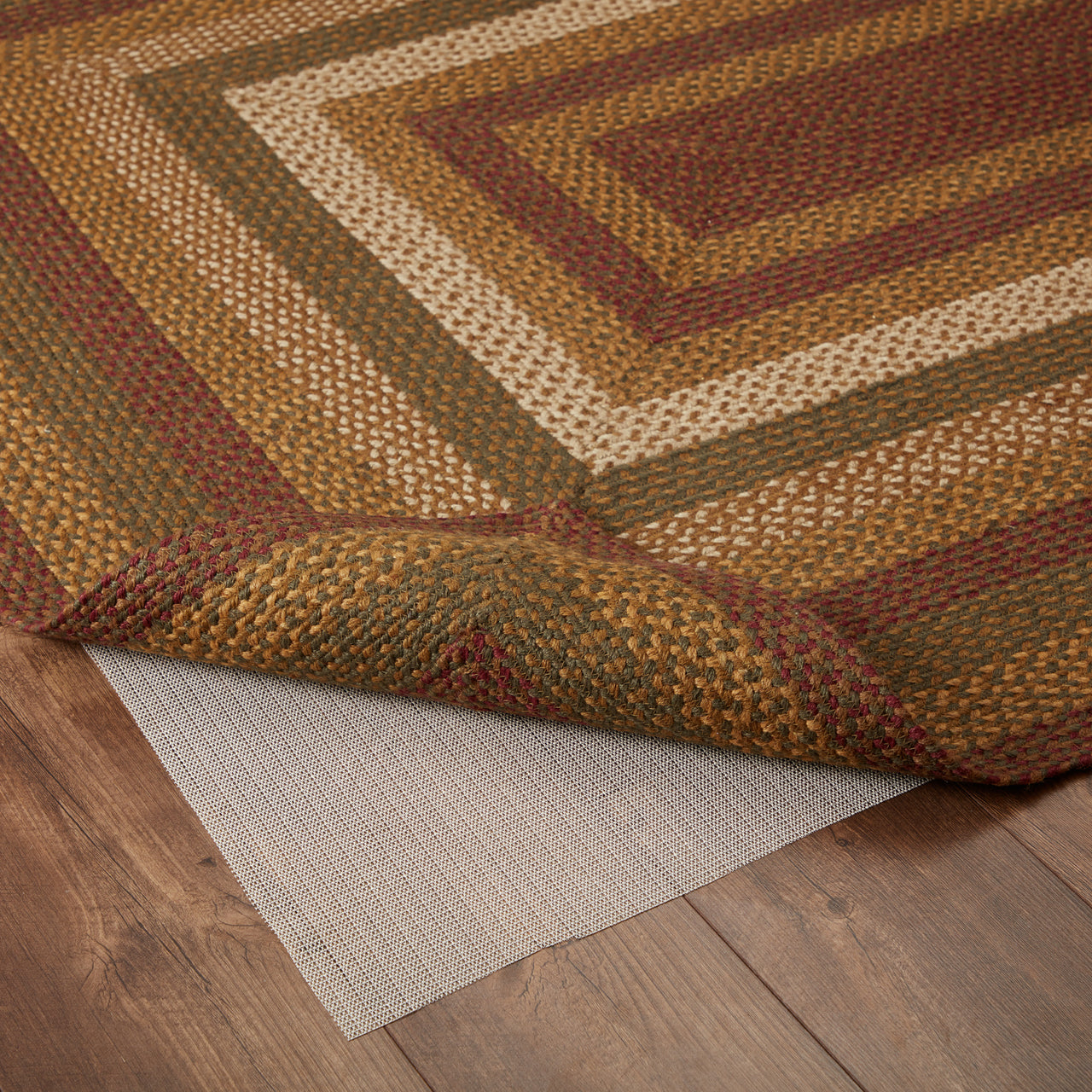 Tea Cabin Jute Braided Rug Rect 5'x8' with Rug Pad VHC Brands