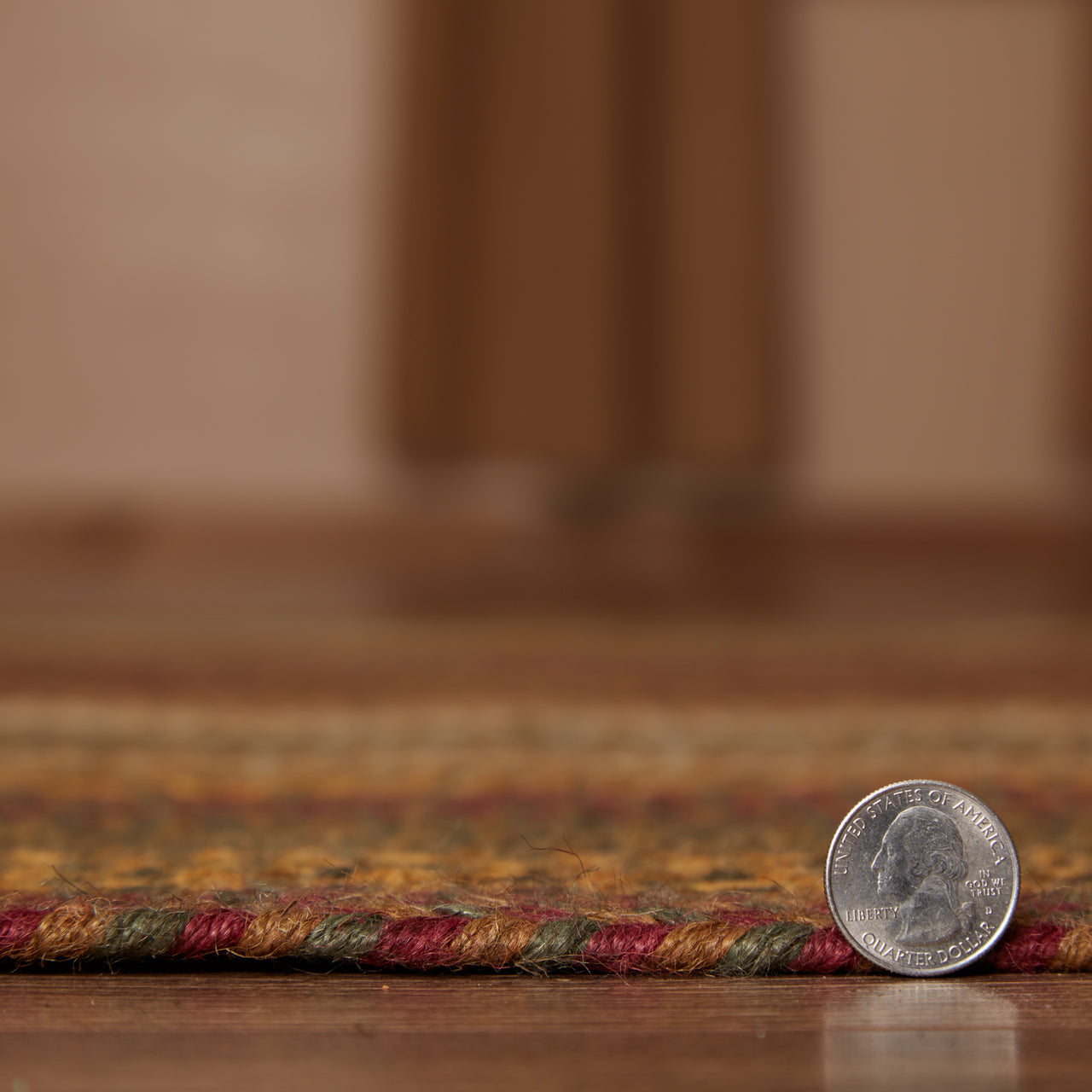 Tea Cabin Jute Braided Rug Rect 5'x8' with Rug Pad VHC Brands