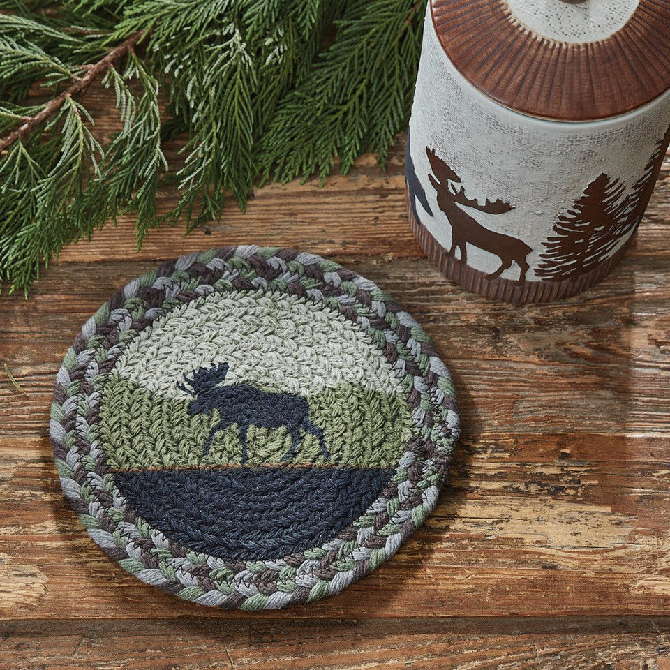 Moose Braided Trivet Set of 6 - Park Designs