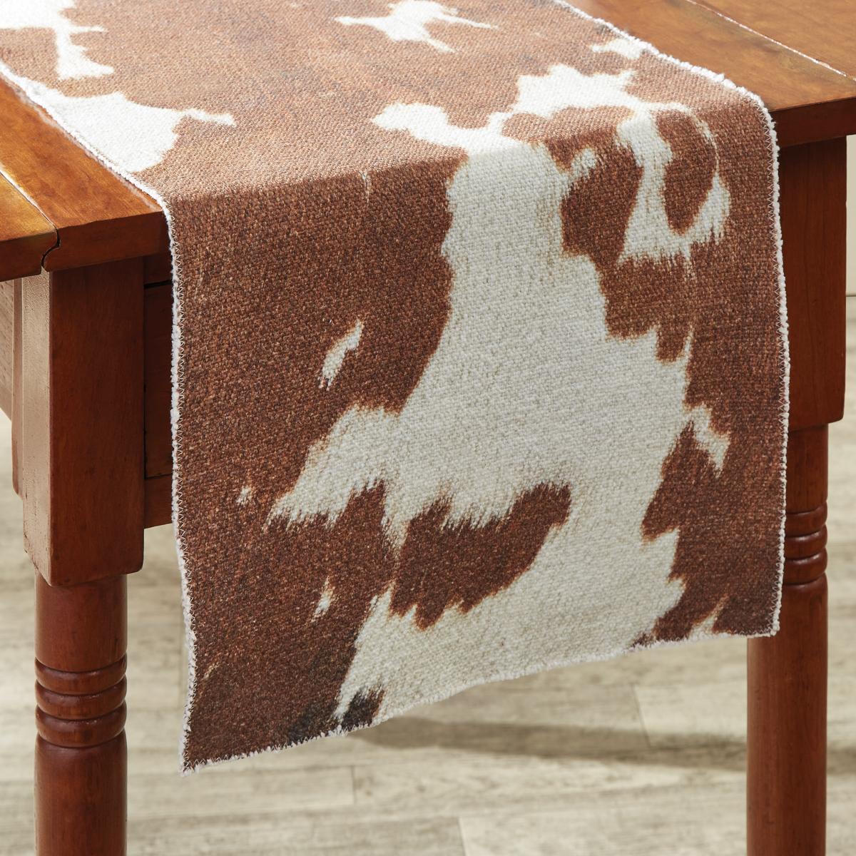 Cowhide Table Runner 36"L - Set of 2 Park Designs - The Fox Decor