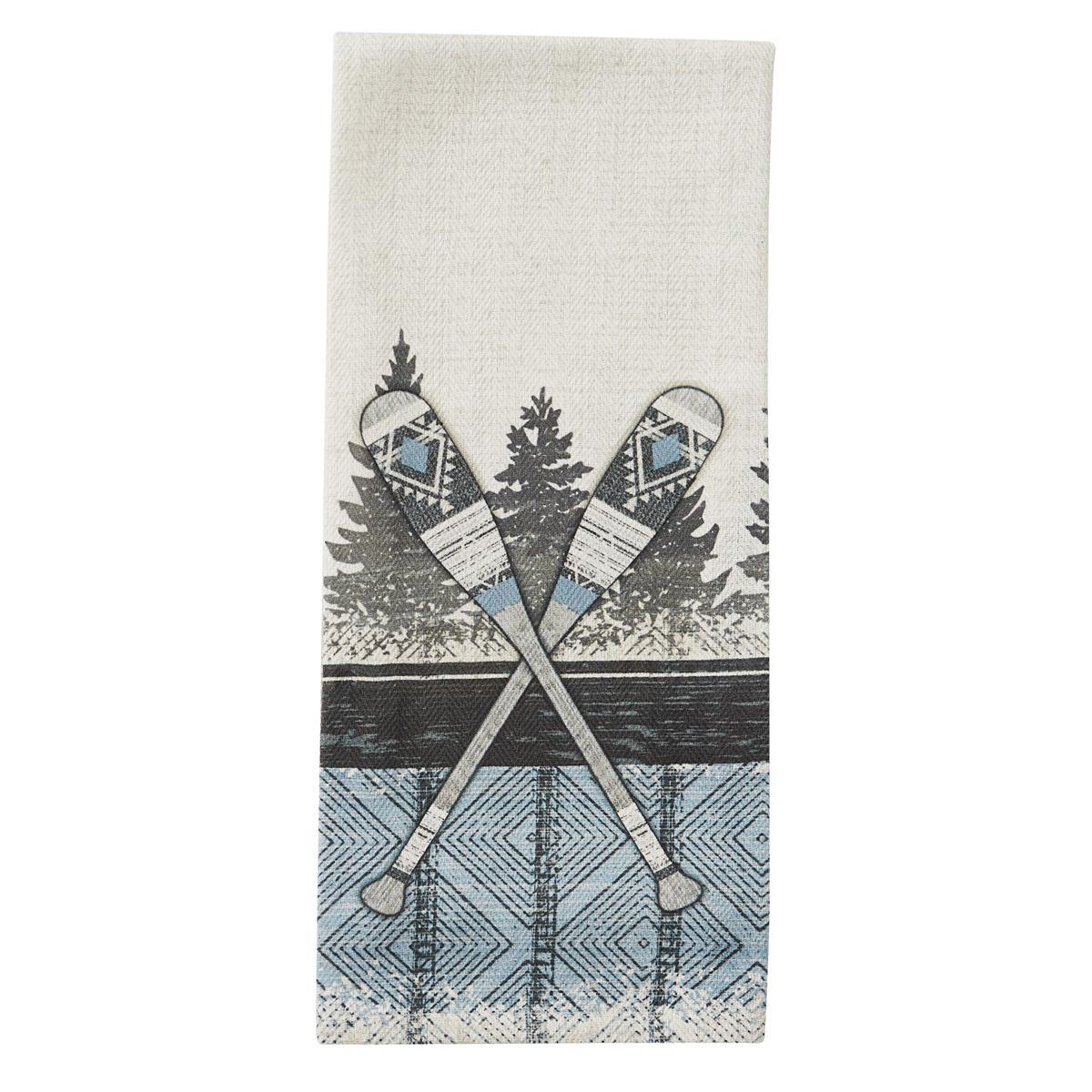 Into The Woods Printed Paddles Dishtowel - Set of 6 Park Designs - The Fox Decor