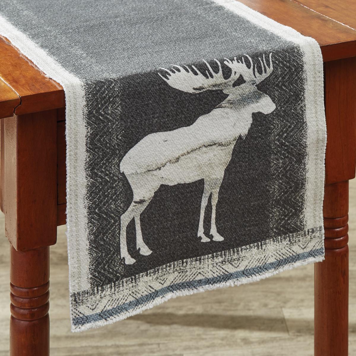 Into The Woods Moose Table Runner 54"L - Set of 2 Park Designs - The Fox Decor