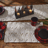 Hillside Placemat - Natural Set of 12 Park Designs - The Fox Decor